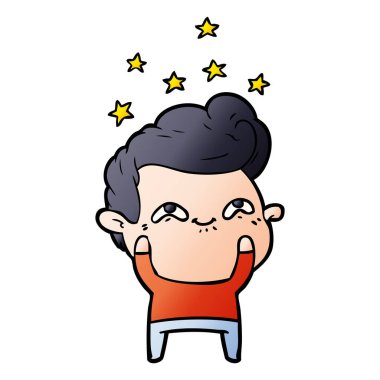 vektör çizim karikatür adam