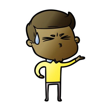 vektör çizim karikatür adam