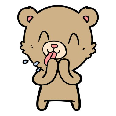 Çizgi film ayısının vektör çizimi