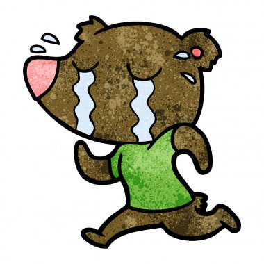 ayı çalışan ağlıyor çizgi film