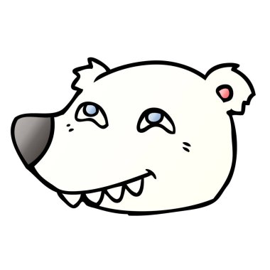 karikatür polar bear yüz