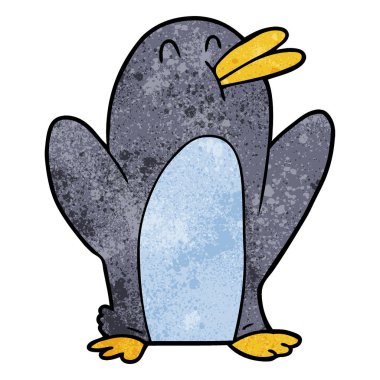 Çizgi film Penguen 'in vektör çizimi