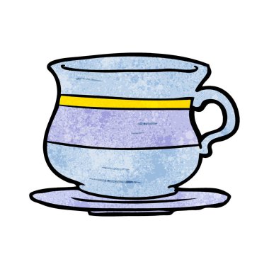 çizgi film eski çay bardağı