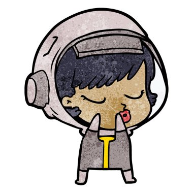 utangaç çizgi film güzel astronot kız