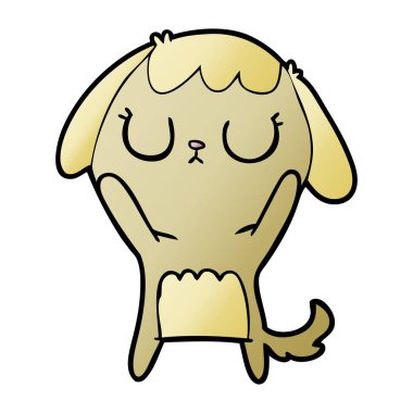 Çizgi film köpeğinin vektör çizimi