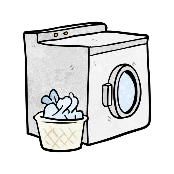 Lavadora Dibujos Animados Lavandería — Vector de stock