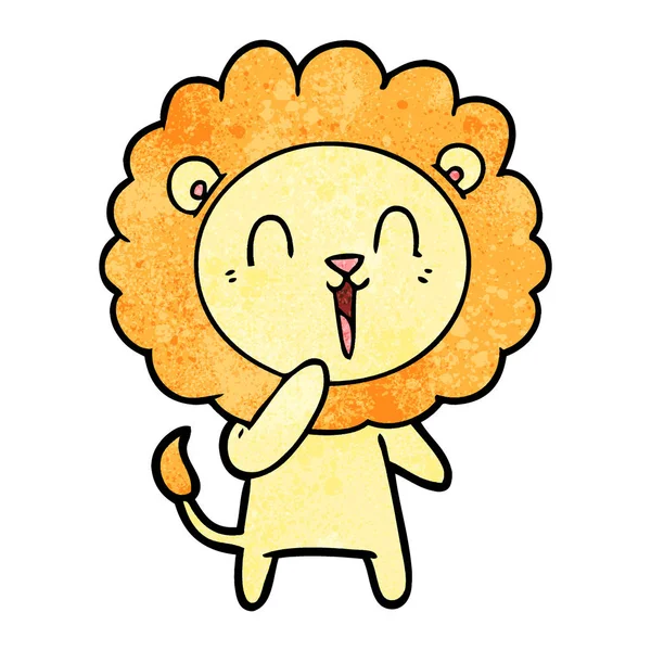 Çizgi film aslanının vektör çizimi