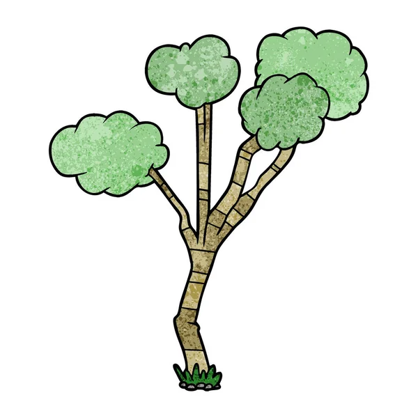 Ilustración Vectorial Árbol Dibujos Animados — Vector de stock