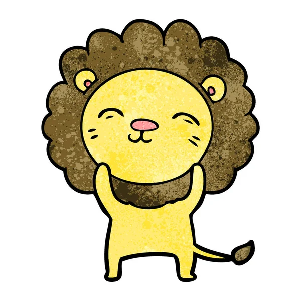 Illustration Vectorielle Lion Dessin Animé — Image vectorielle