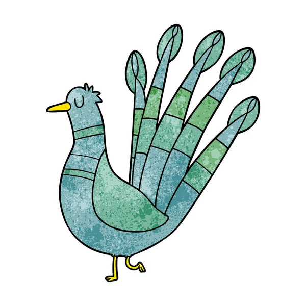 Vectorillustratie Van Cartoon Peacock — Stockvector