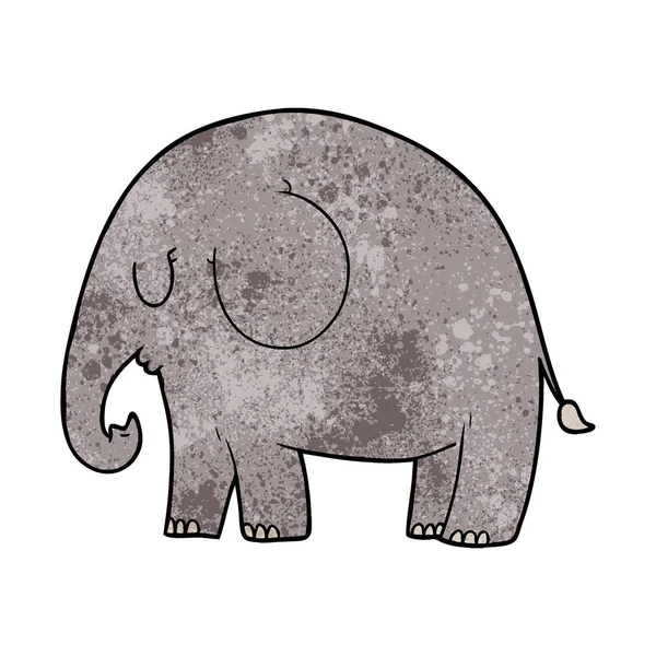 Ilustração Vetorial Elefante Desenhos Animados —  Vetores de Stock
