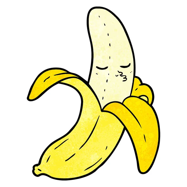 Vektorillustration Tecknad Banan — Stock vektor