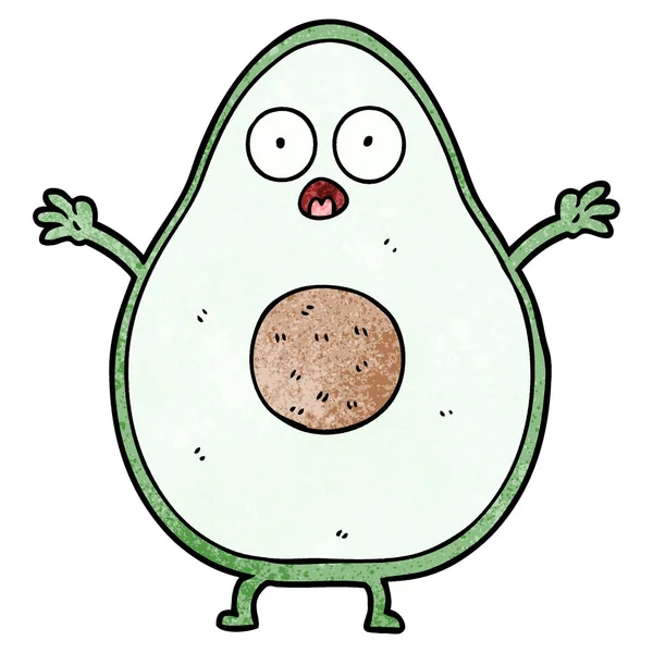 vektör çizim karikatür avokado