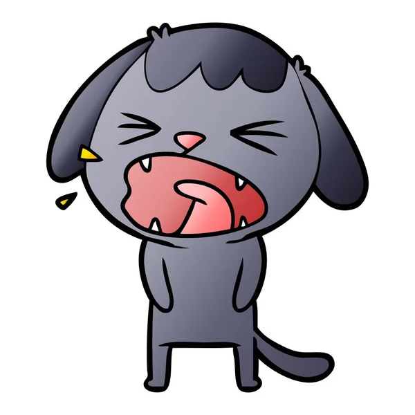 Vektor Illustration Von Niedlichen Cartoon Hund — Stockvektor