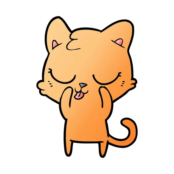 漫画猫のベクトル図 — ストックベクタ