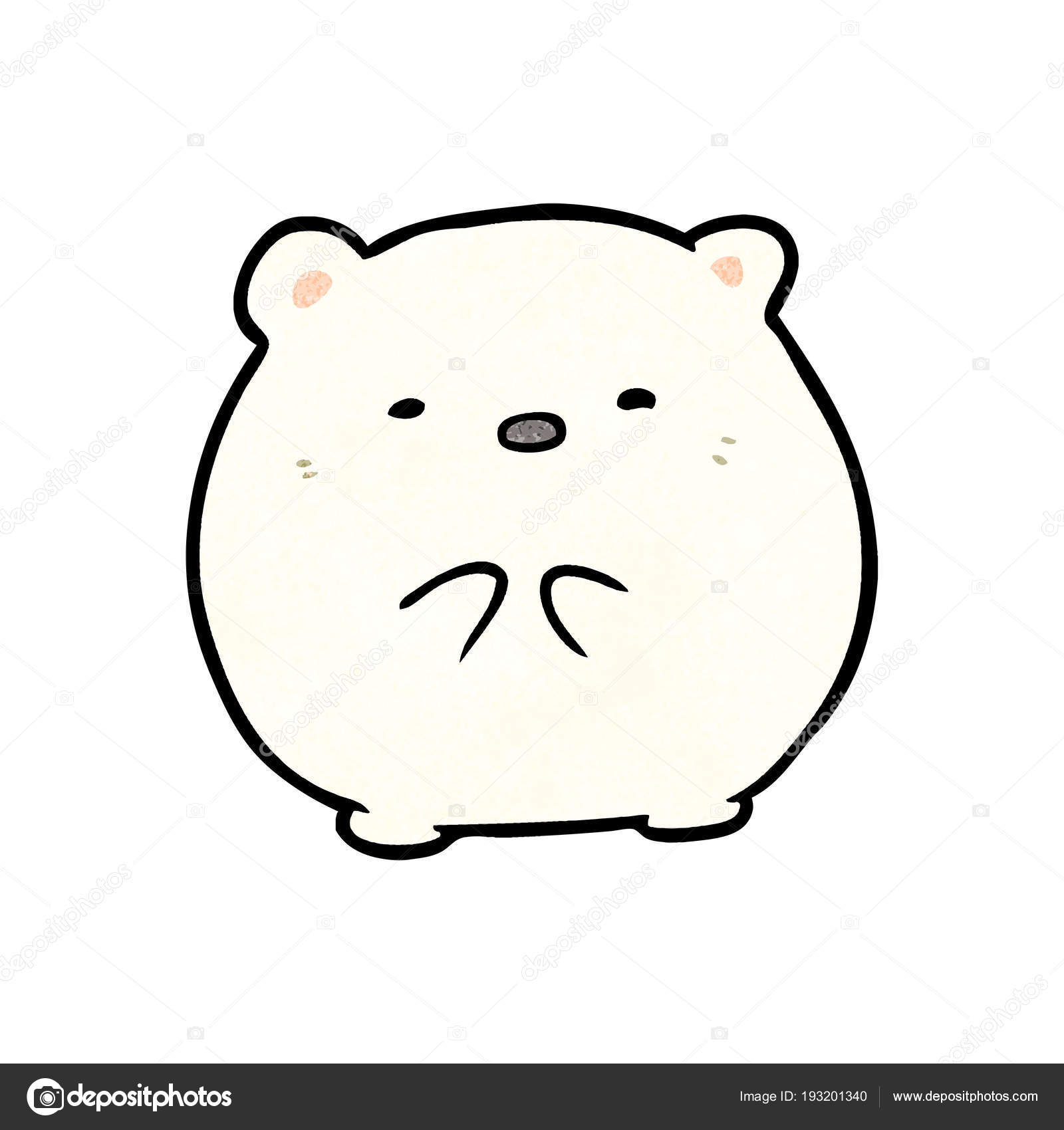 Cute Cartoon Polar Bear Stock Vector Image by ©lineartestpilot #193201340