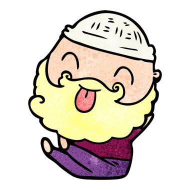 dilini sakallı adam oturuyor