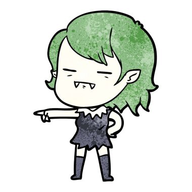 çizgi film ölümsüz vampir kız işaret