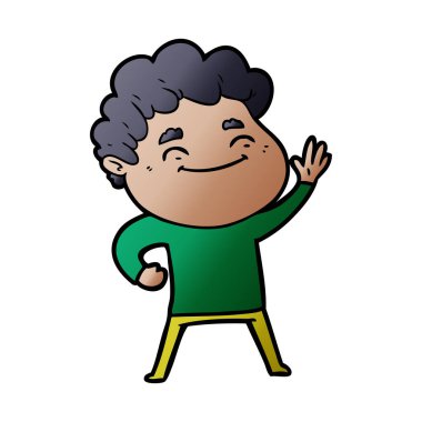 vektör çizim karikatür adam