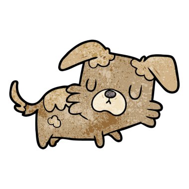 Çizgi film köpeğinin vektör çizimi