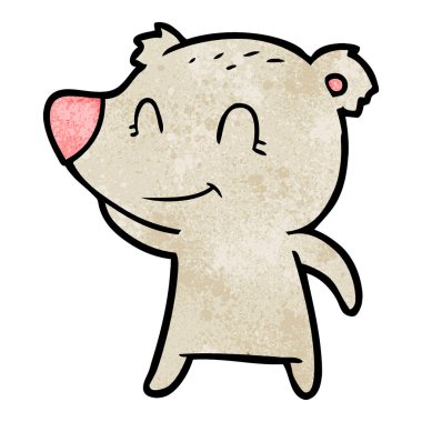 Çizgi film ayısının vektör çizimi