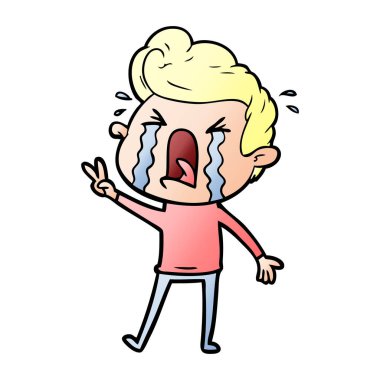 vektör çizim karikatür adam