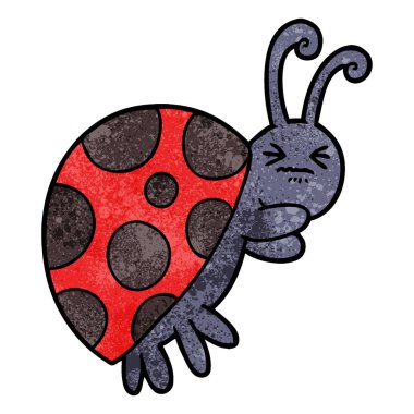 vektör çizim karikatür uğur böceği