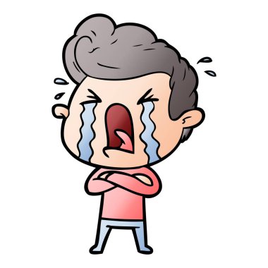 vektör çizim karikatür adam