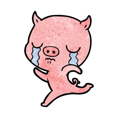 çalışan domuz ağlıyor çizgi film