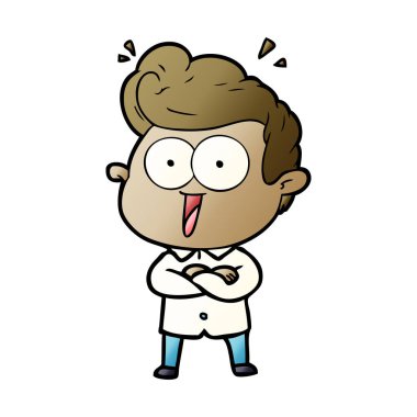 vektör çizim karikatür adam