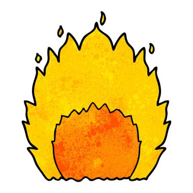 vektör çizim karikatür yangın