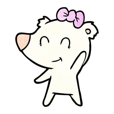 Dişi kutup ayısı karikatür