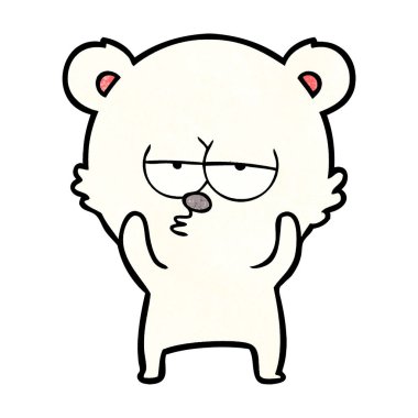 sıkılmış kutup ayısı çizgi film