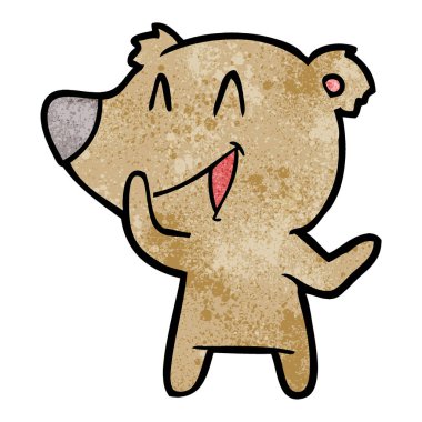 Çizgi film ayısının vektör çizimi