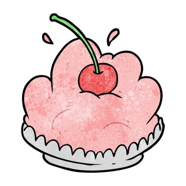 çizgi film lezzetli tatlı vektör çizim