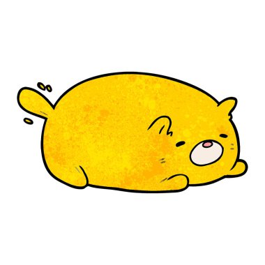 Çizgi film kedisinin vektör çizimi