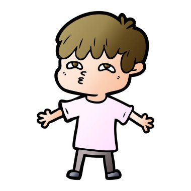 vektör çizim karikatür adam