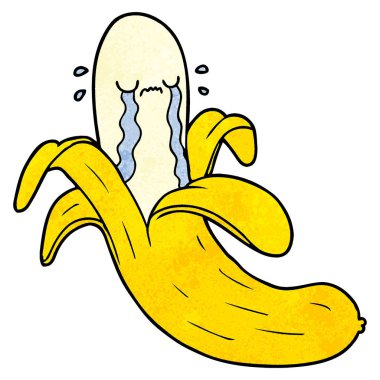 vektör çizim karikatür muz