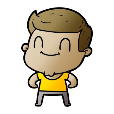 vektör çizim karikatür adam