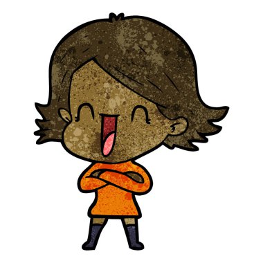 vektör çizim karikatür komik kadın