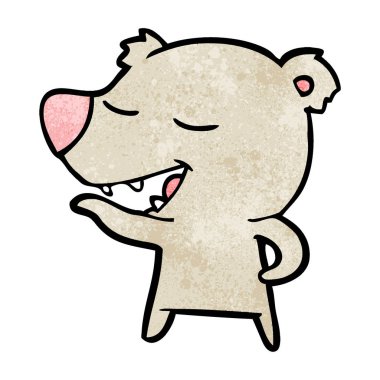 Çizgi film ayısının vektör çizimi