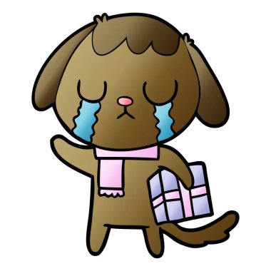 Çizgi film köpeğinin vektör çizimi