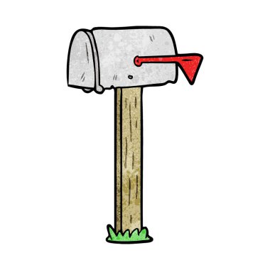 vektör çizim karikatür posta kutusu