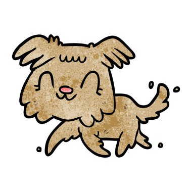 Çizgi film köpeğinin vektör çizimi