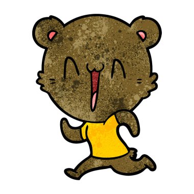 Çizgi film ayısının vektör çizimi