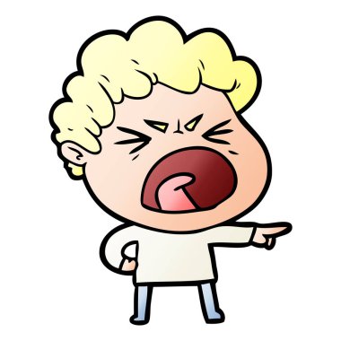 vektör çizim karikatür adam