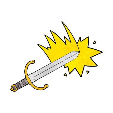 Çizgi film kılıcının vektör çizimi