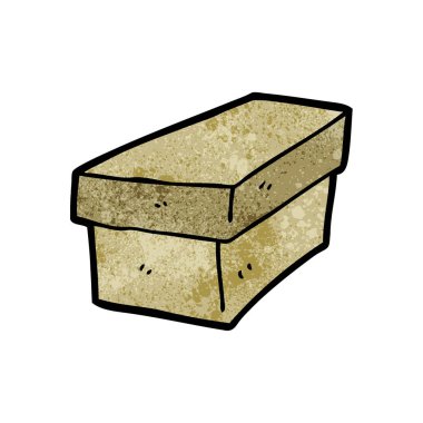 vektör çizim karikatür karton kutu