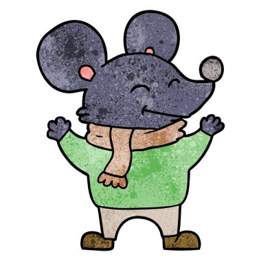 Çizgi film faresinin vektör çizimi