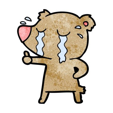 Çizgi film ayısının vektör çizimi